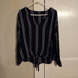 Blue Striped Womans Top, Large